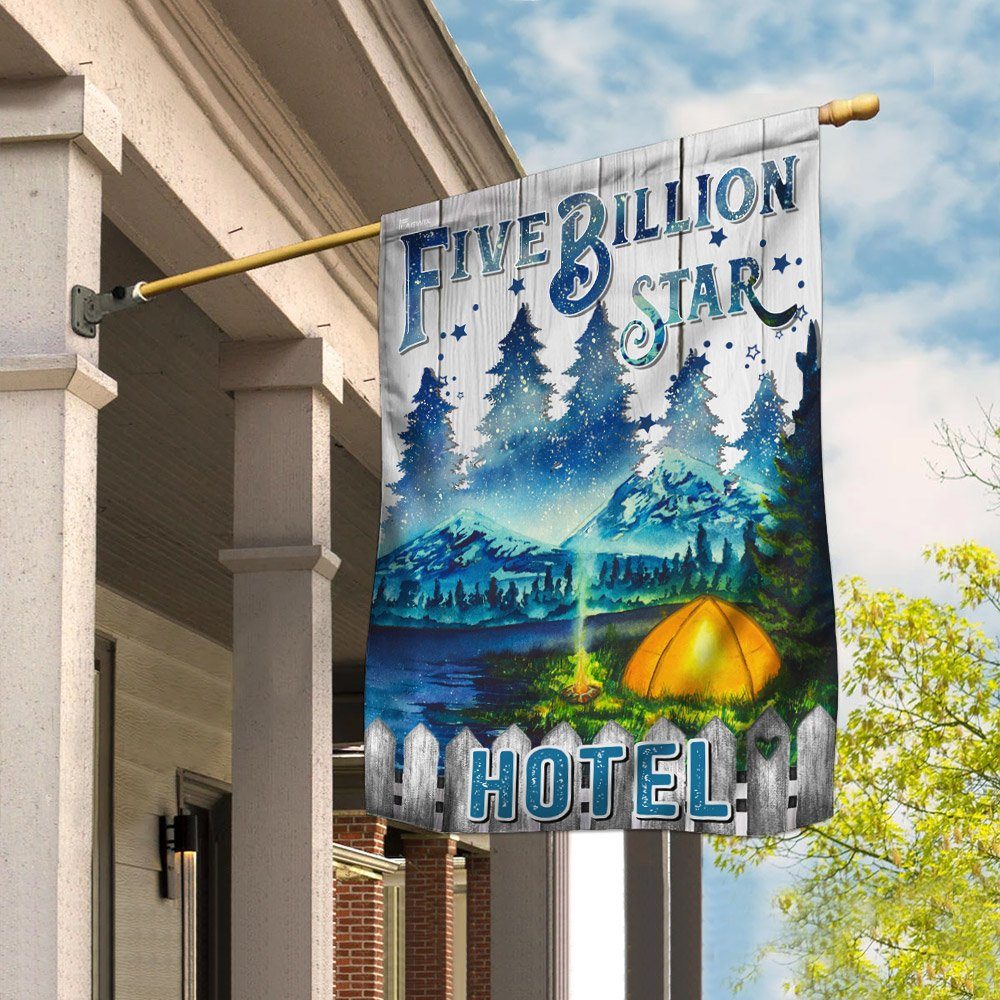 Five Billion Star Hotel Camping Flag