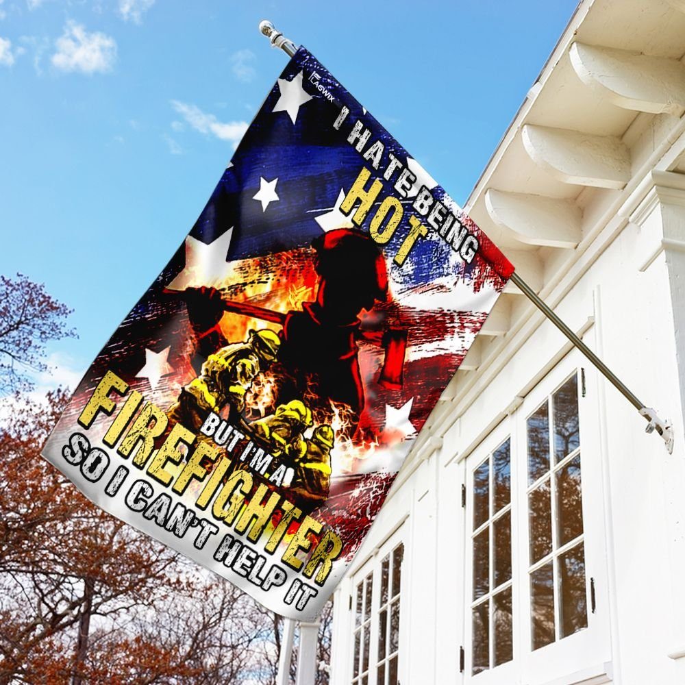 Flagwix, Flag For American Firefighter, Firefighter Flag, American Flag, Gift For Dad, Gift For Grandpa  TTV01F