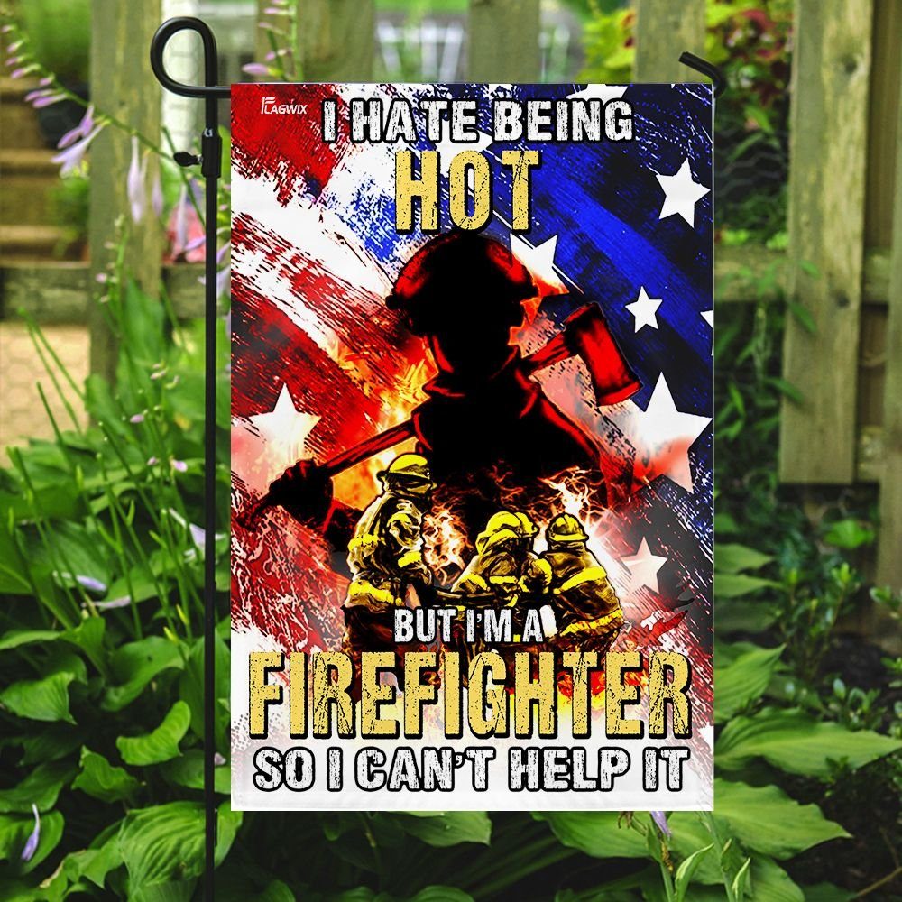 Flagwix, Flag For American Firefighter, Firefighter Flag, American Flag, Gift For Dad, Gift For Grandpa  TTV01F
