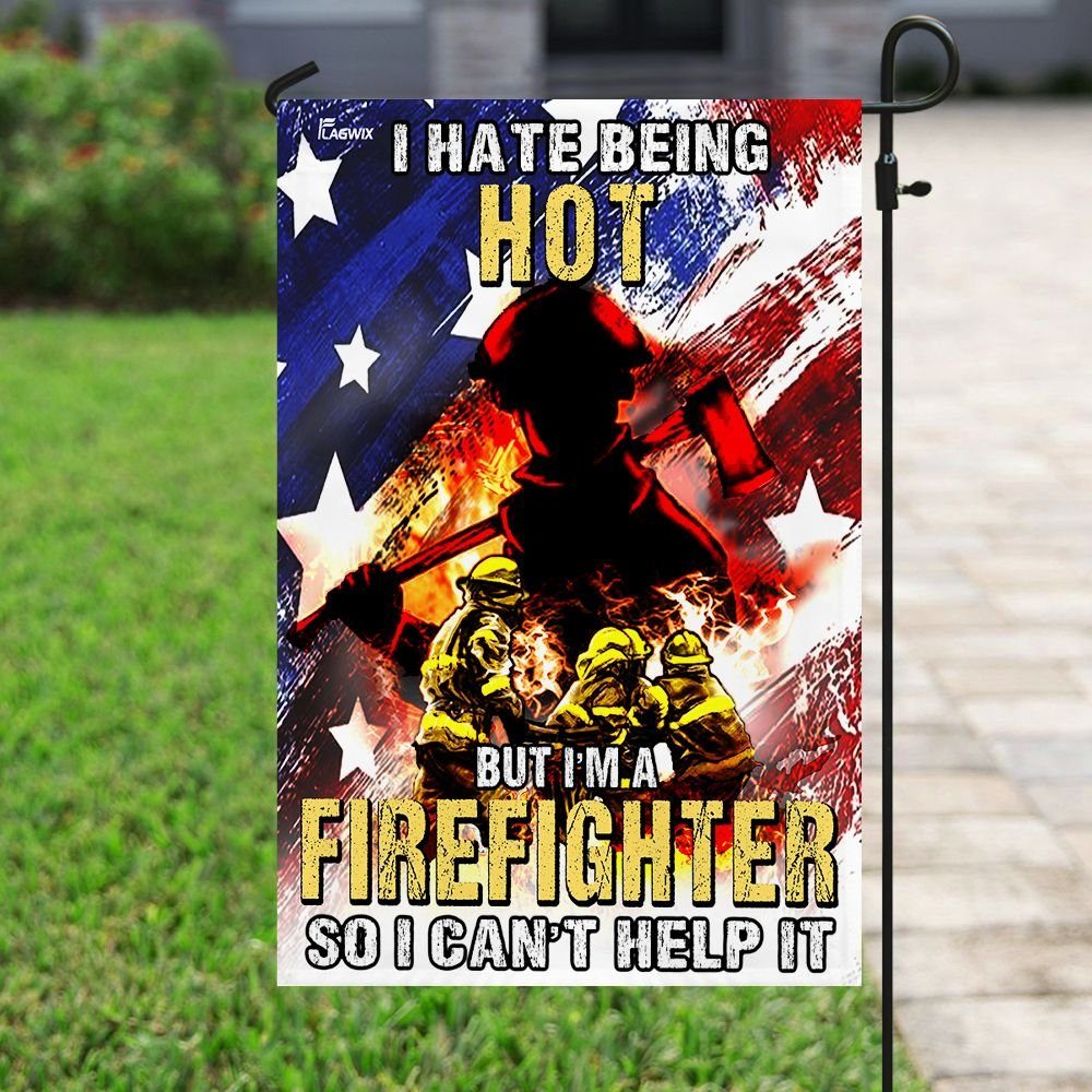 Flagwix, Flag For American Firefighter, Firefighter Flag, American Flag, Gift For Dad, Gift For Grandpa  TTV01F