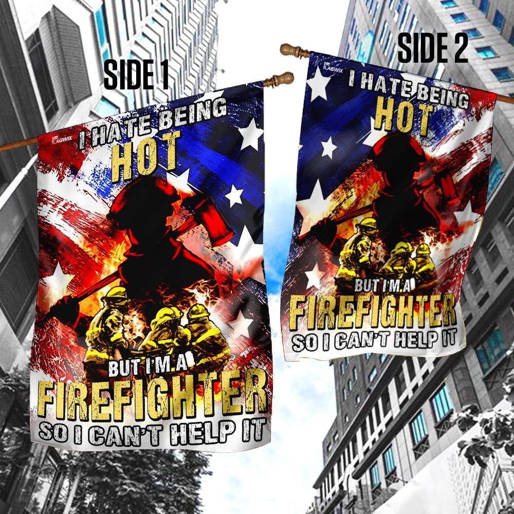 Flagwix, Flag For American Firefighter, Firefighter Flag, American Flag, Gift For Dad, Gift For Grandpa  TTV01F