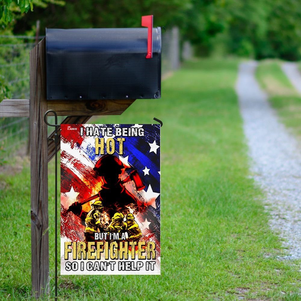 Flagwix, Flag For American Firefighter, Firefighter Flag, American Flag, Gift For Dad, Gift For Grandpa  TTV01F