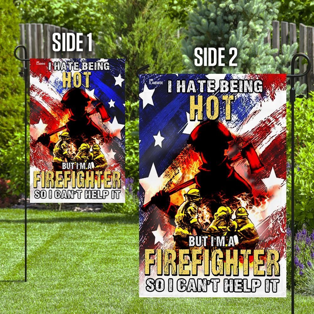 Flagwix, Flag For American Firefighter, Firefighter Flag, American Flag, Gift For Dad, Gift For Grandpa  TTV01F