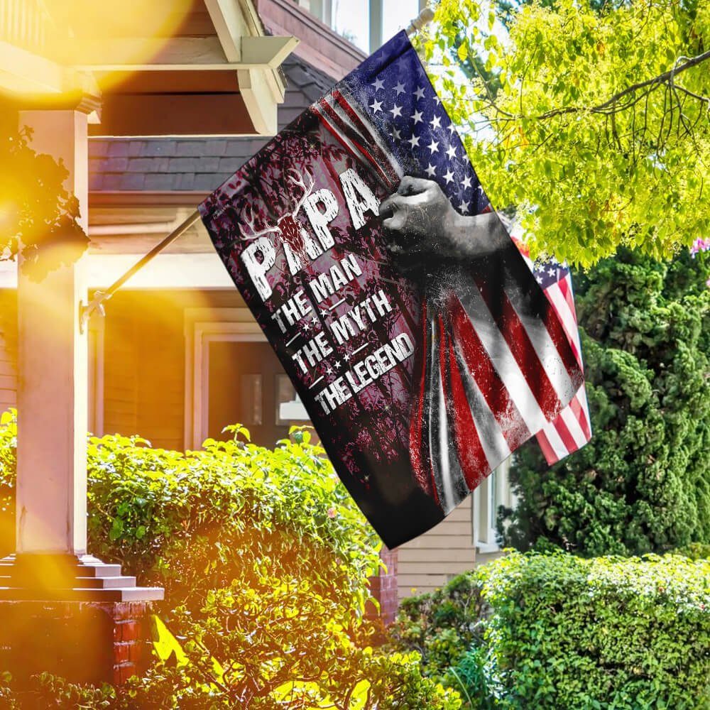 Flagwix, Gift For Dad, Gift For Grandpa, Hunting Flag, The Man, The Myth, The Legend Flag PSL282FSCv1