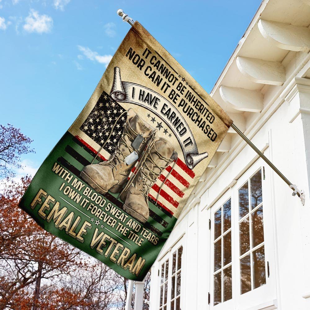 Forever The Title Female Veteran Flag