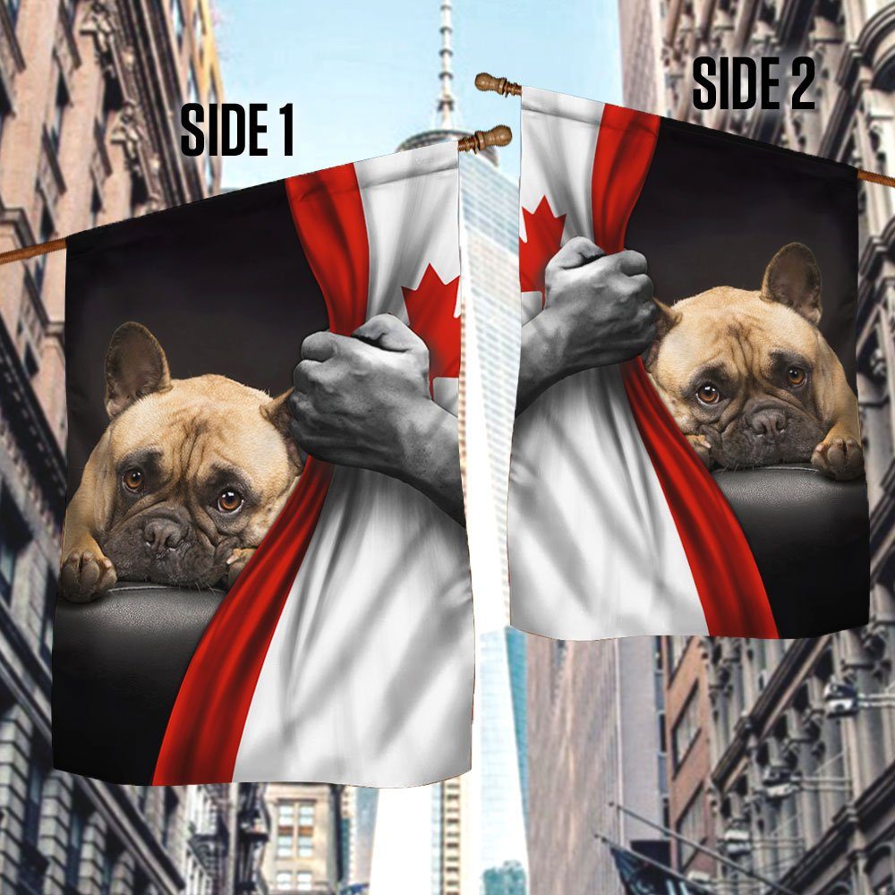 French Bulldog Lover Canadian Flag TRL1296F French Bulldog Lover Canadian Flag TRL1296F