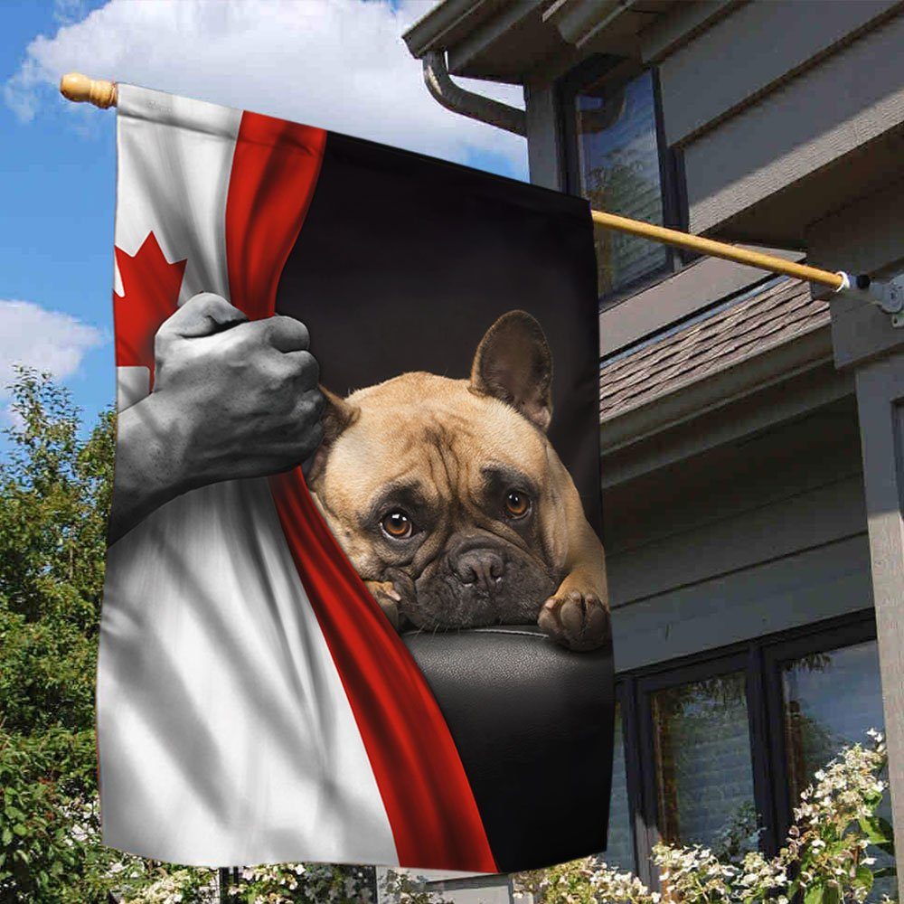 French Bulldog Lover Canadian Flag TRL1296F French Bulldog Lover Canadian Flag TRL1296F