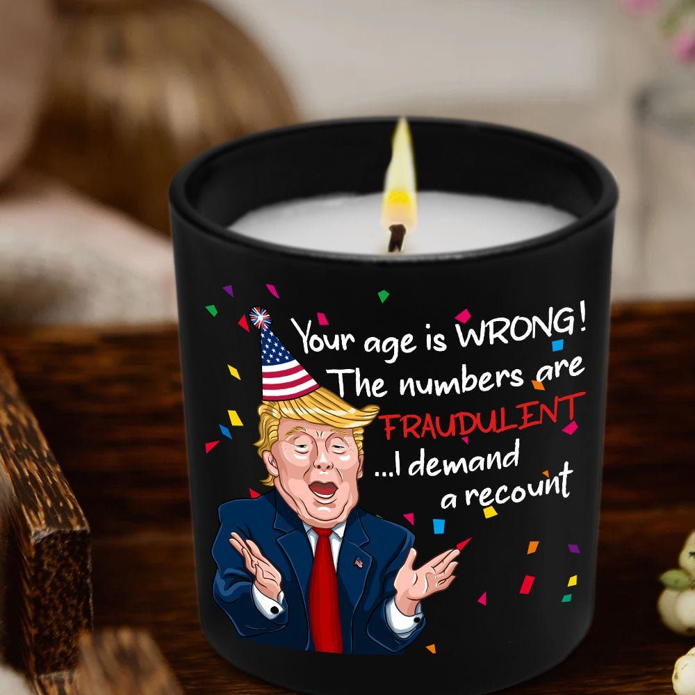 Funny HPBD Gifts Lavender Vanilla 10oz Candle Cup Black