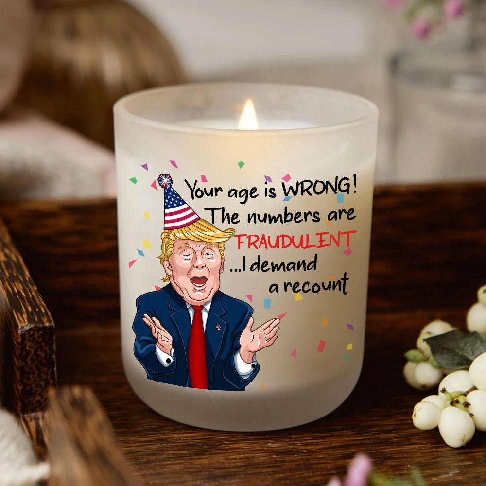 Funny HPBD Gifts Lavender Vanilla 10oz Candle Cup White