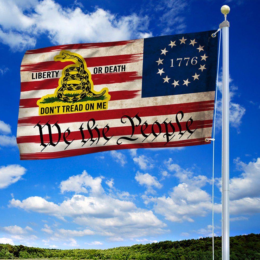 Gadsden Don’t Tread On Me We The People Grommet Flag MLN326GF