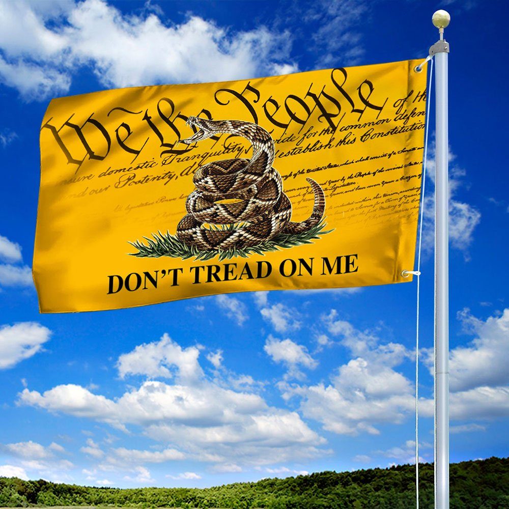 Gadsden Don’t Tread On Me We The People Grommet Flag MLN382GF