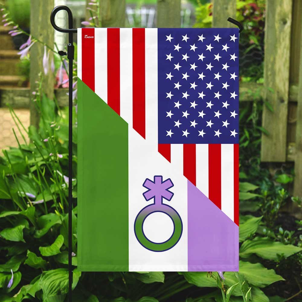 Genderqueer Pride American Flag DBD2792Fv1 Genderqueer Pride American Flag DBD2792Fv1