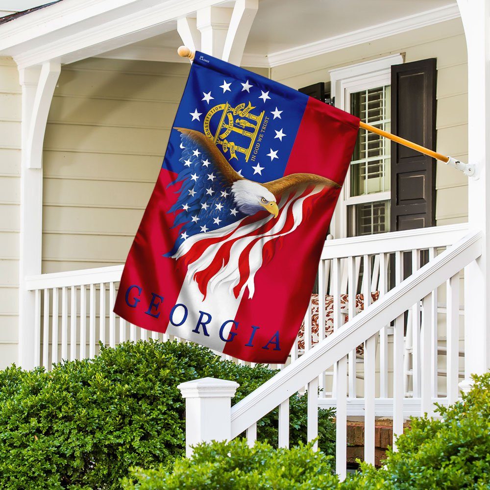 Georgia Eagle Flag - Flagwix