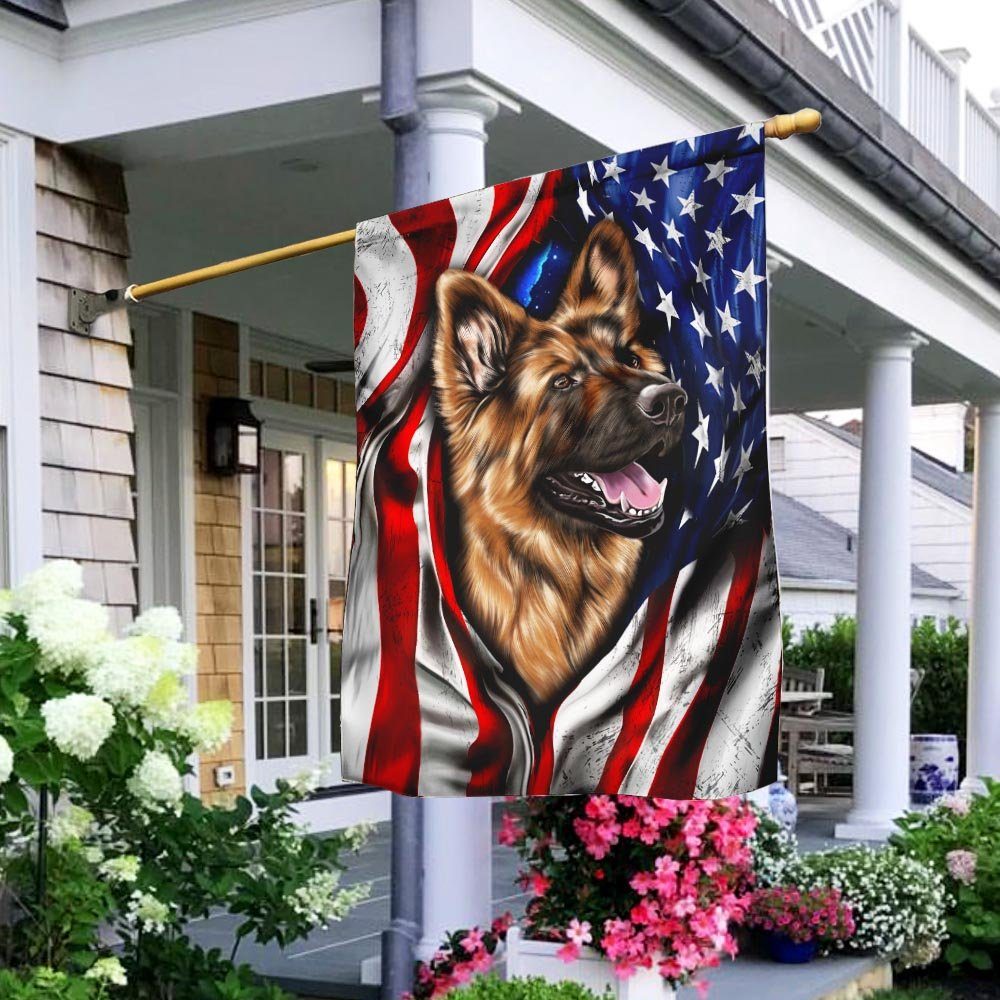 German Shepherd American Flag German Shepherd American Flag