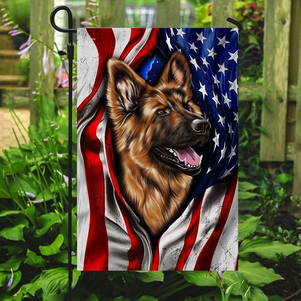 German Shepherd American Flag German Shepherd American Flag