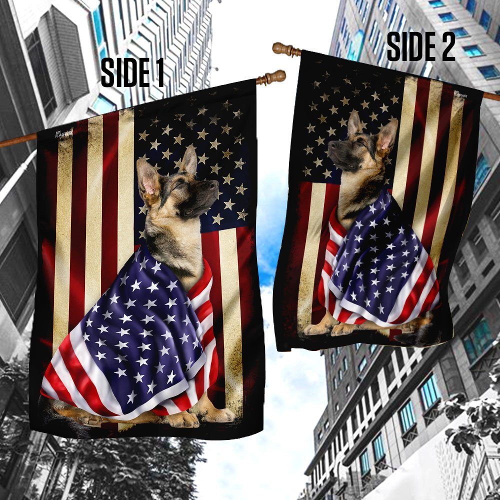 German Shepherd American Patriot Flag German Shepherd American Patriot Flag