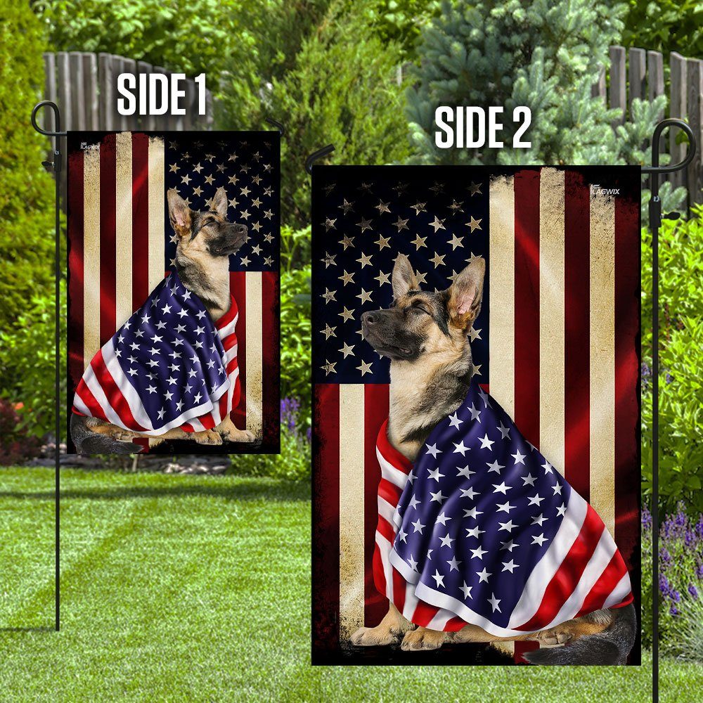 German Shepherd American Patriot Flag German Shepherd American Patriot Flag