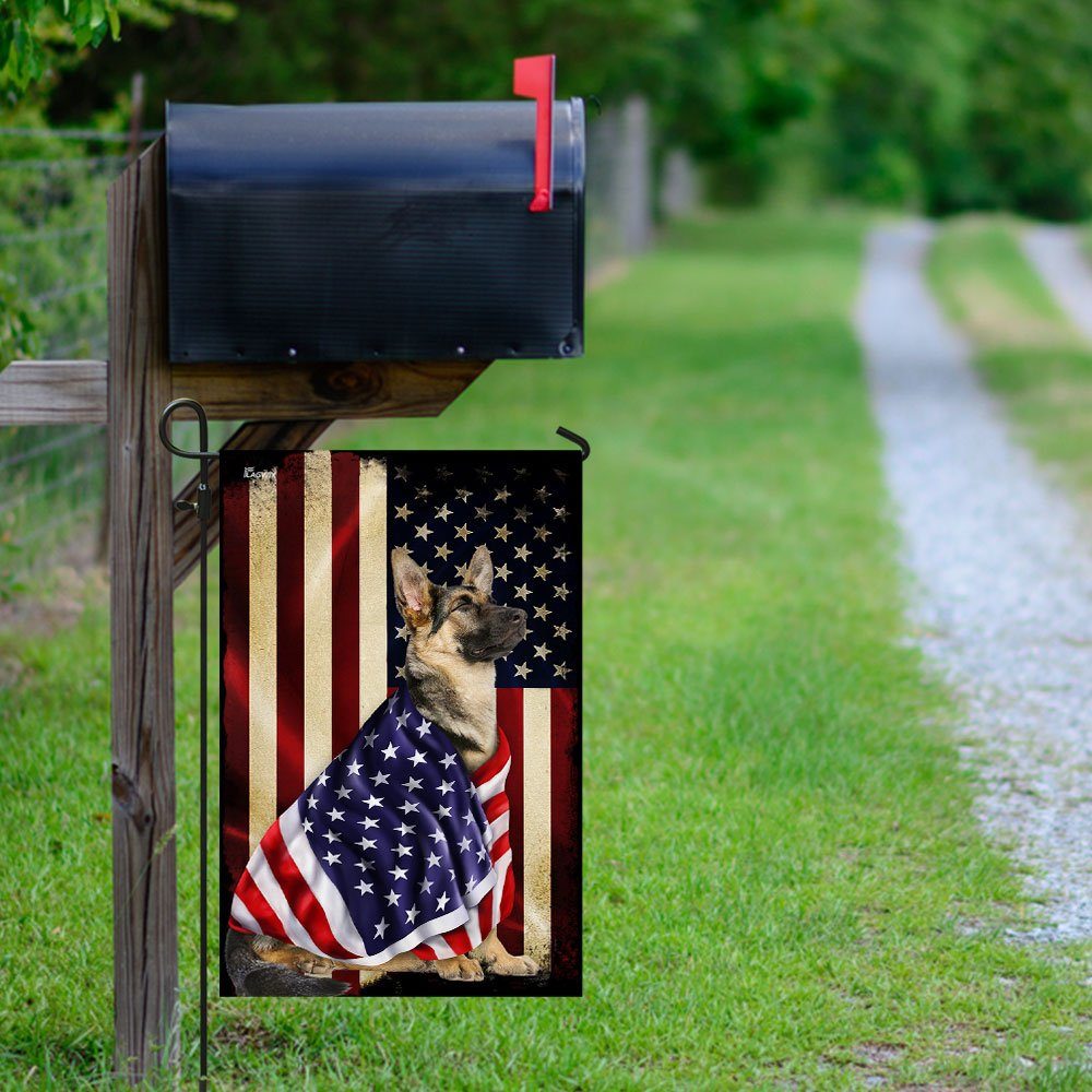 German Shepherd American Patriot Flag German Shepherd American Patriot Flag