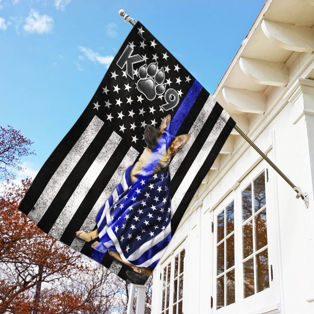 German Shepherd Blue Line Flag THB3224F German Shepherd Blue Line Flag THB3224F