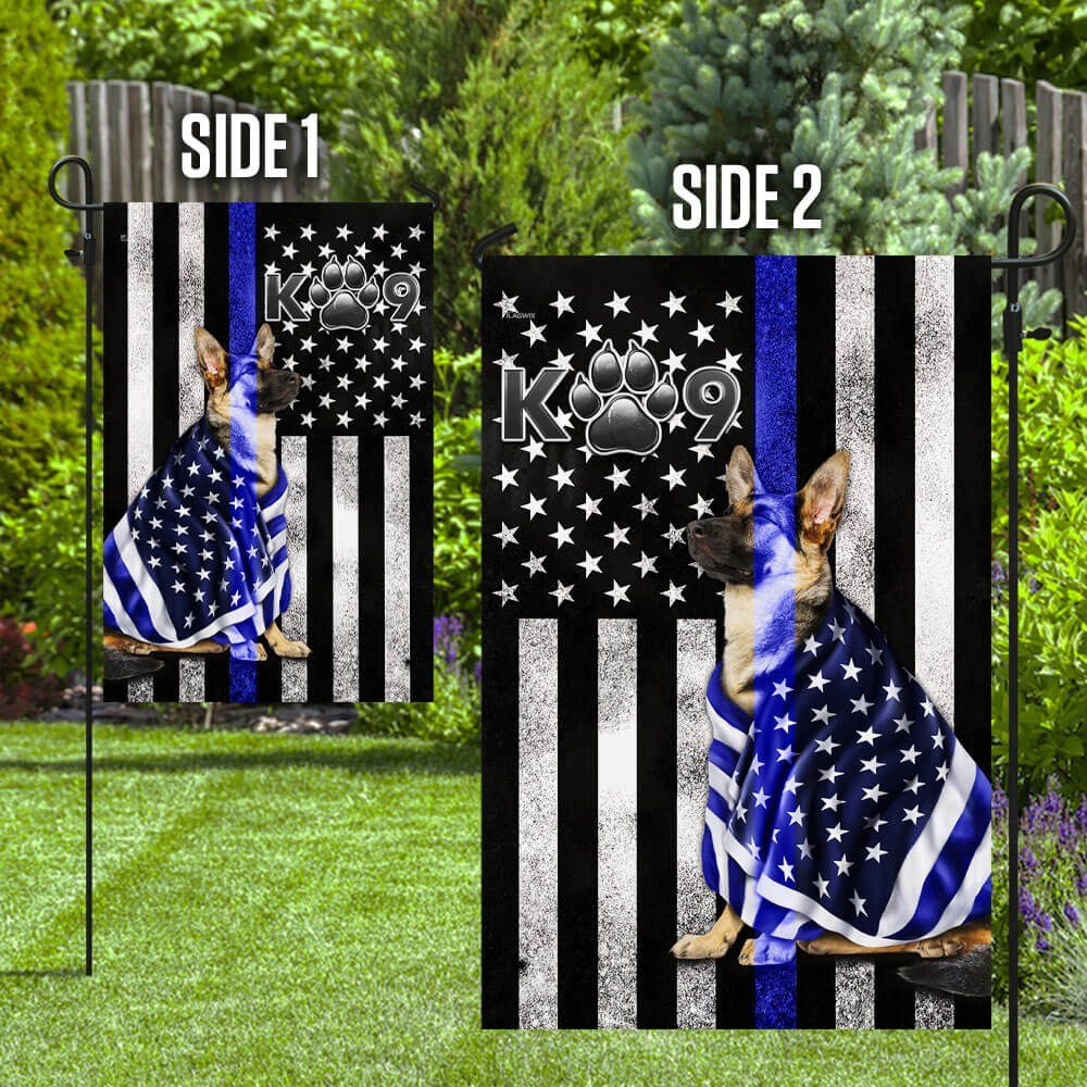 German Shepherd Blue Line Flag THB3224F German Shepherd Blue Line Flag THB3224F