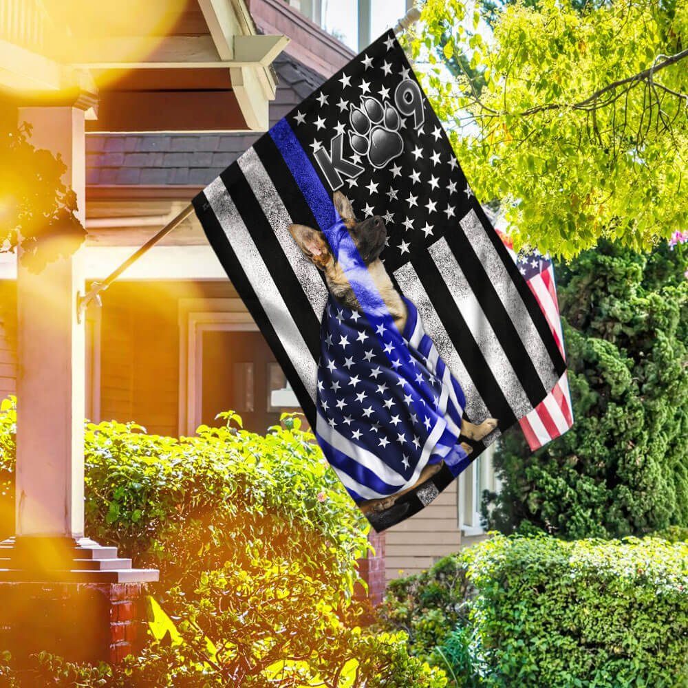 German Shepherd Blue Line Flag THB3224F