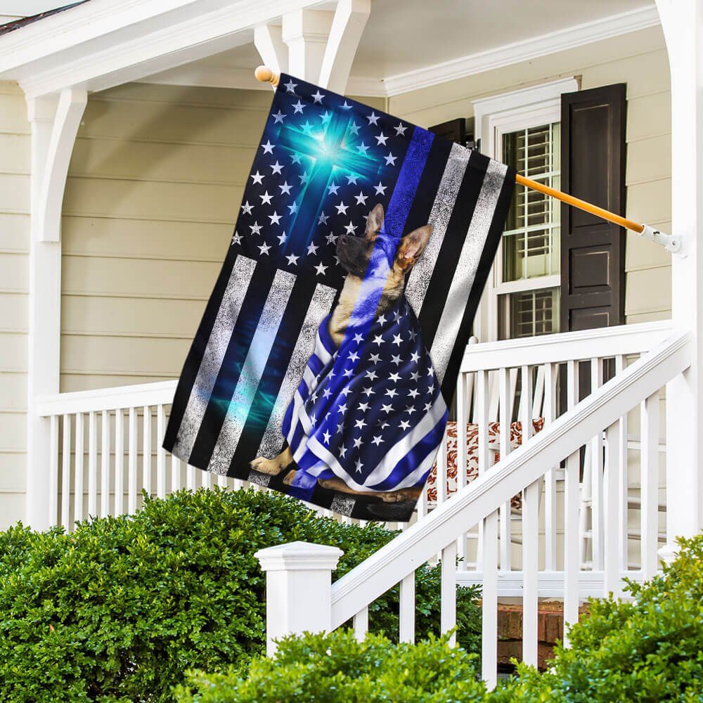 German Shepherd Blue Line Flag THB3224Fv2 German Shepherd Blue Line Flag THB3224Fv2