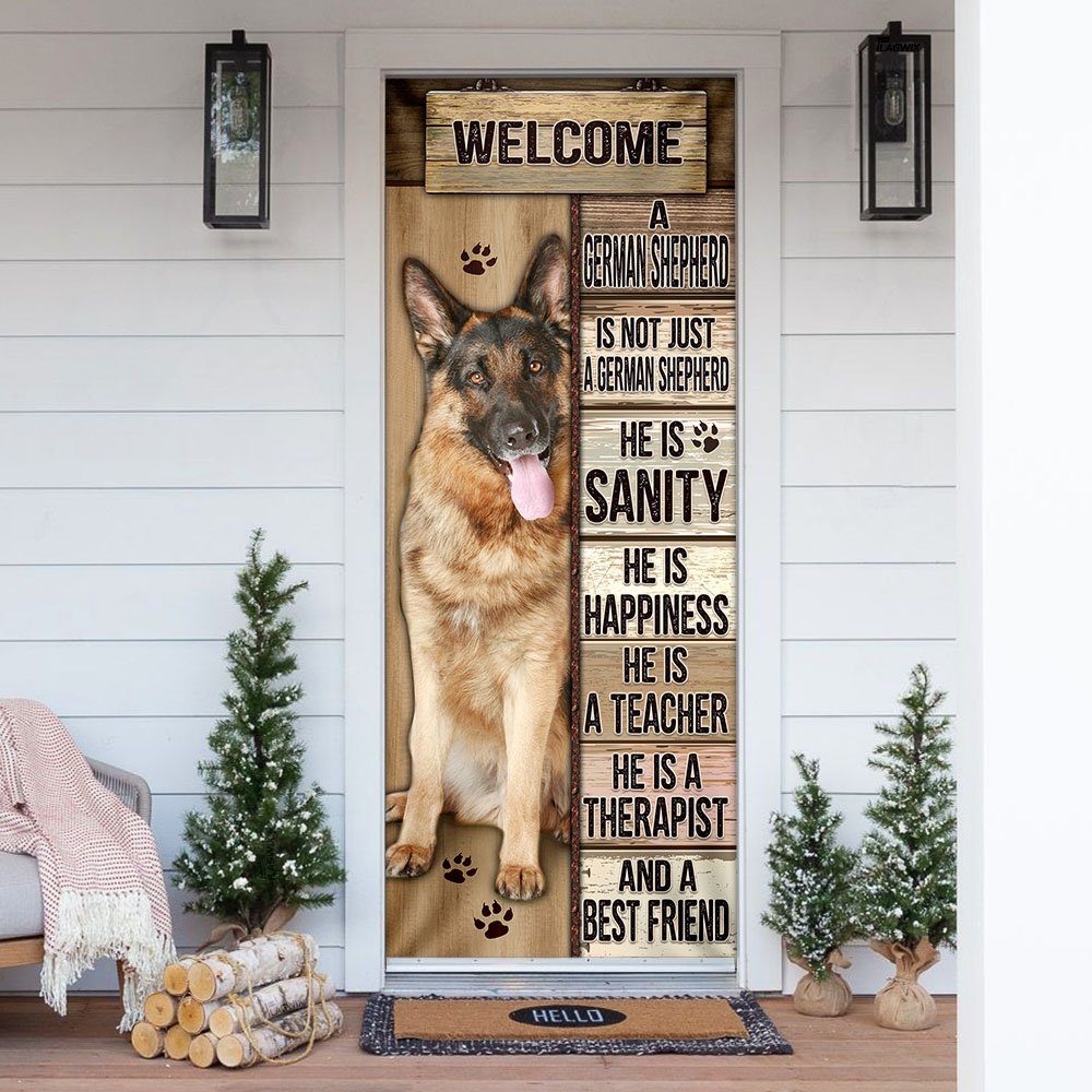 German Shepherd Door Cover