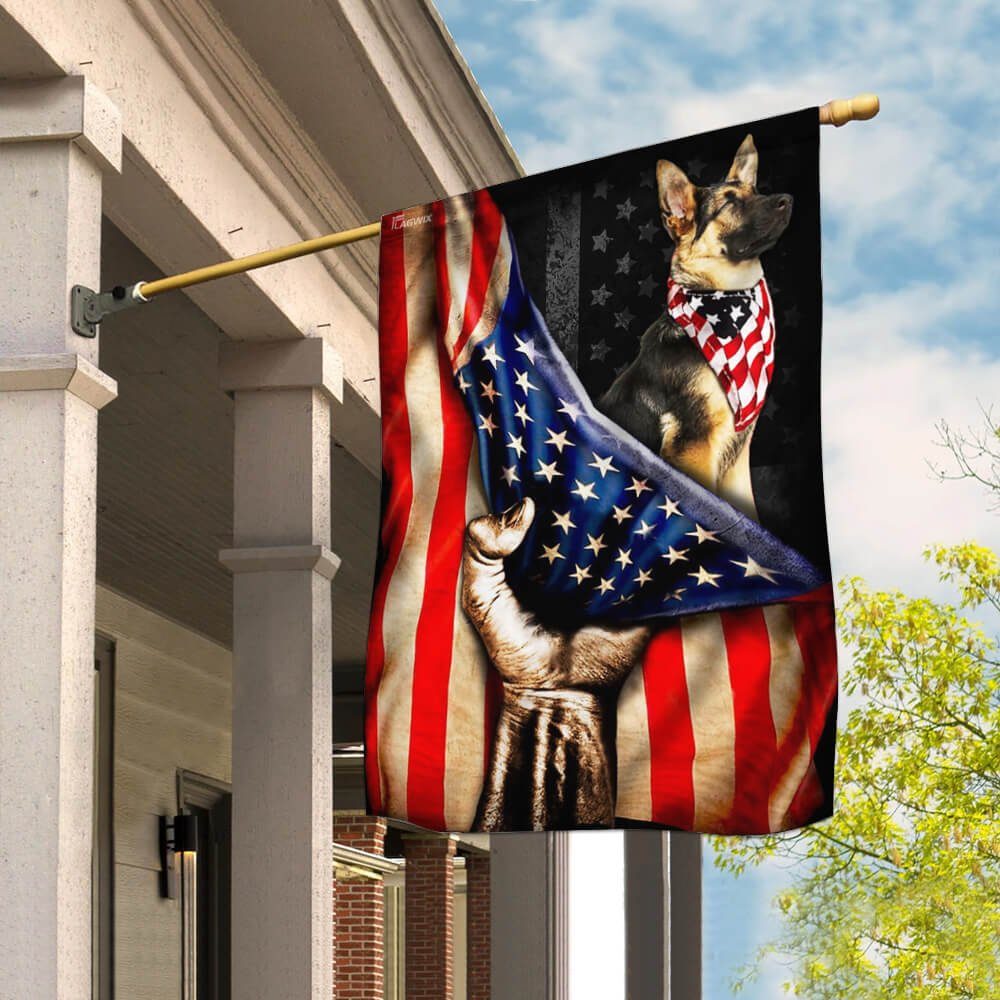 German Shepherd Flag