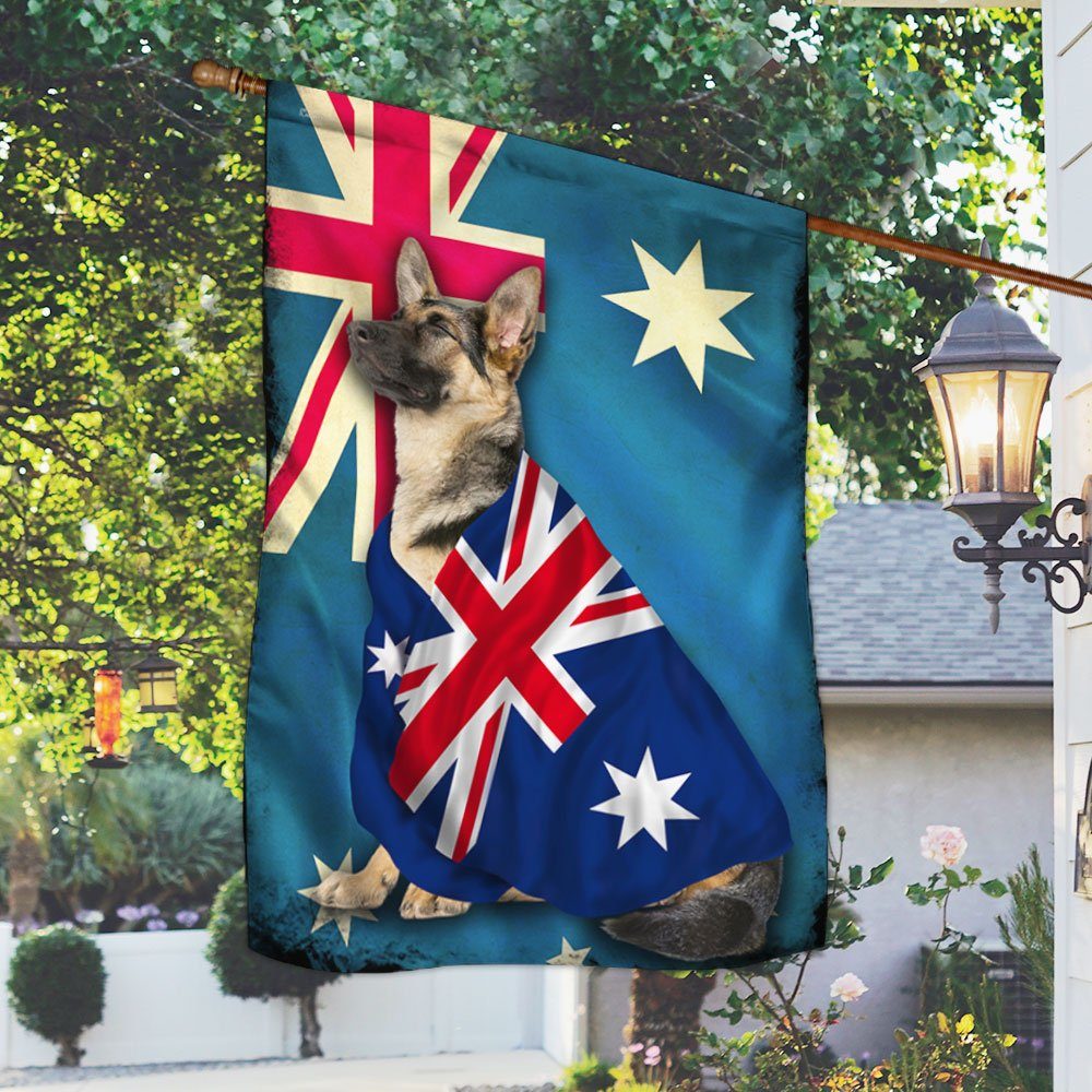 German Shepherd Flag Patriotic Dog ANL10F
