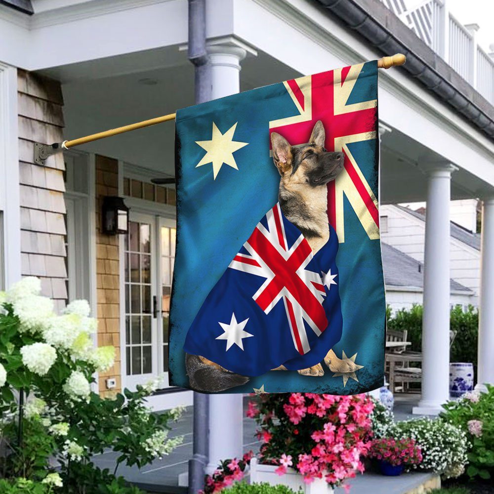 German Shepherd Flag Patriotic Dog ANL10F