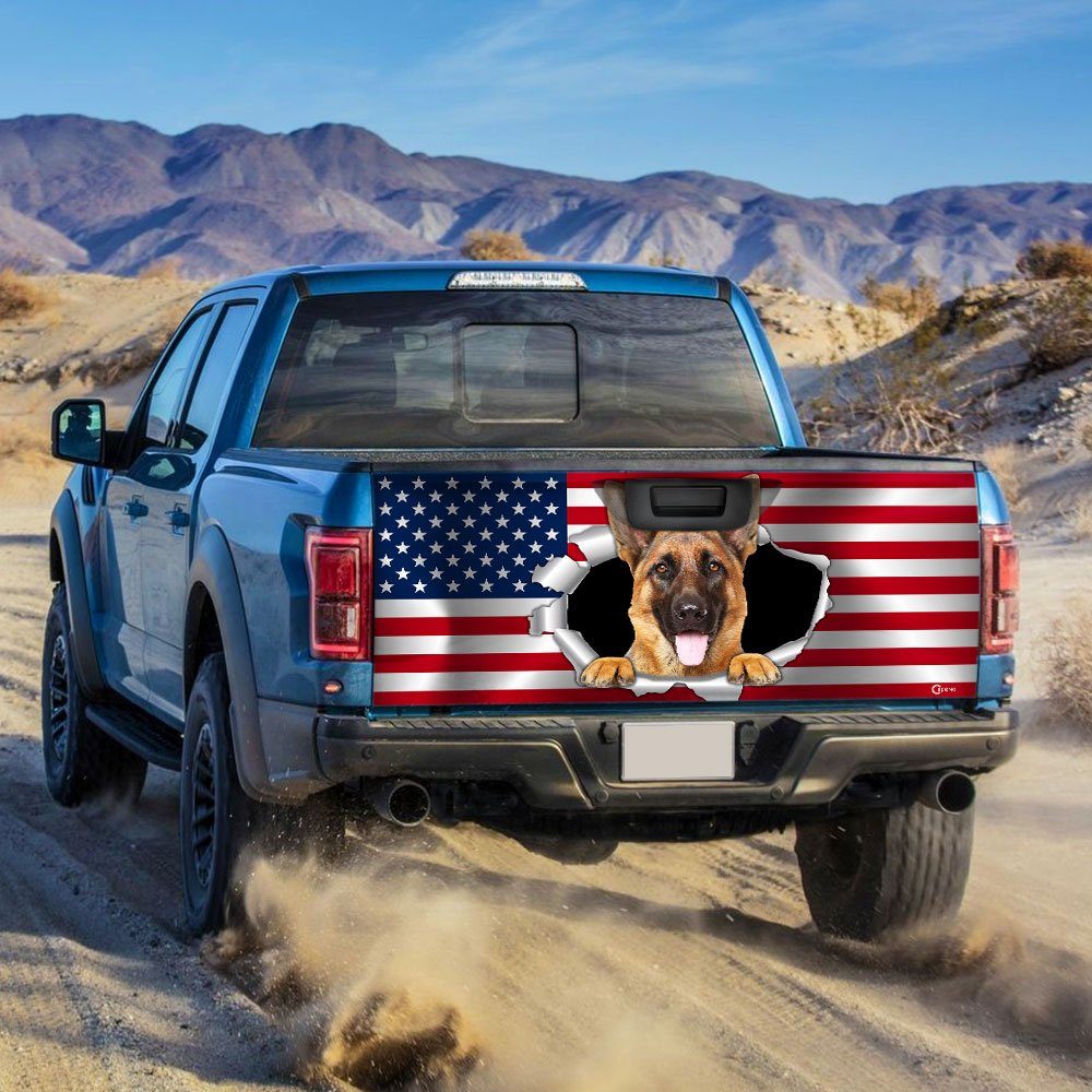 German Shepherd Truck Tailgate Decal Sticker Wrap