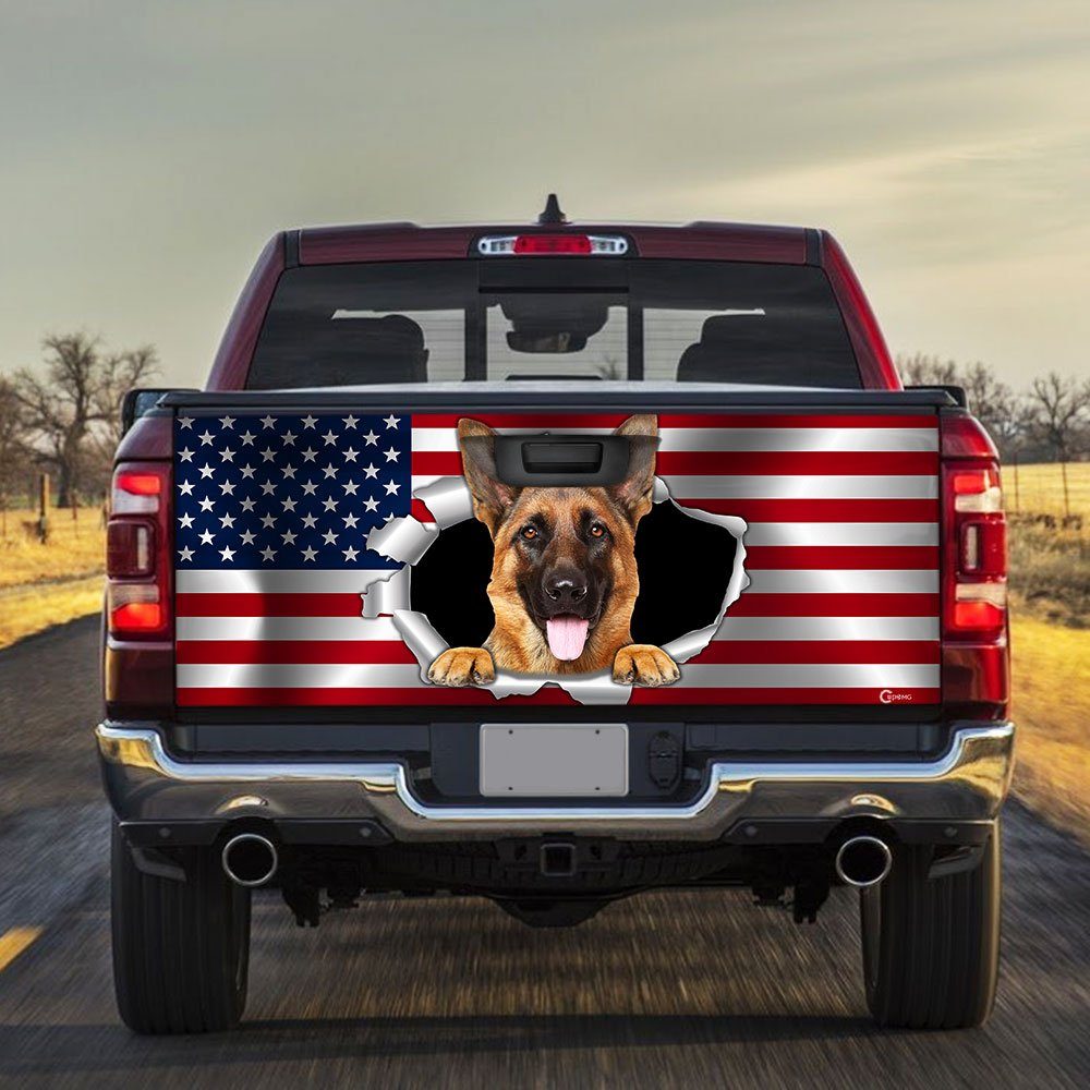 German Shepherd Truck Tailgate Decal Sticker Wrap
