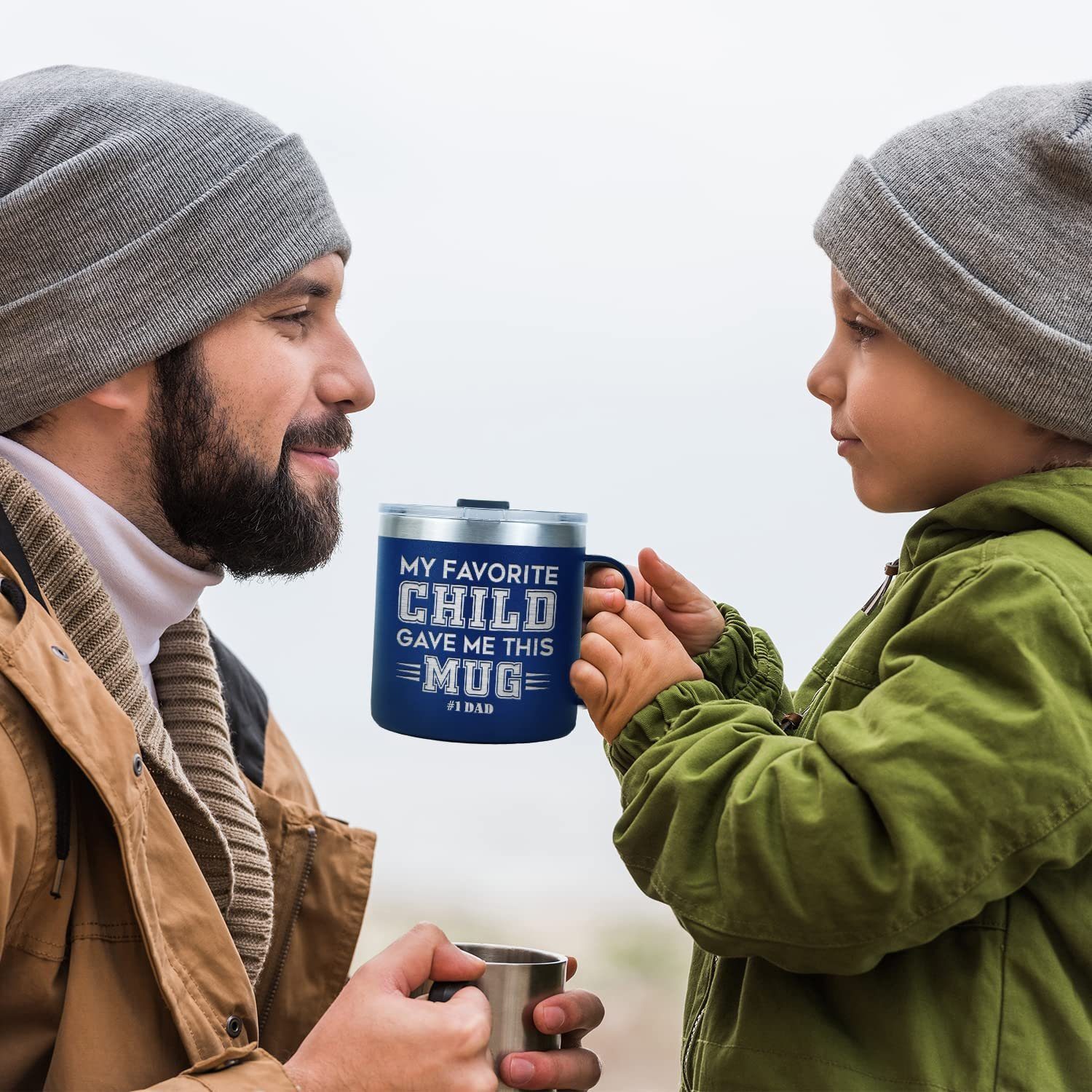 Gifts for Dad from Daughter Son – Laser Engraved 14oz Coffee Mug – My Favorited Child Gave Me This Gifts for Dad from Daughter Son – Laser Engraved 14oz Coffee Mug – My Favorited Child Gave Me This