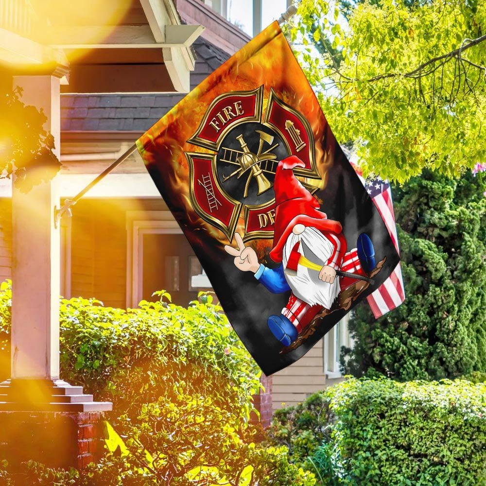 Gnome Firefighter Flag