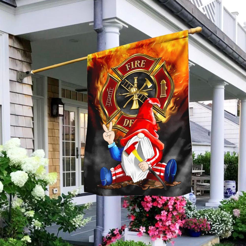 Gnome Firefighter Flag