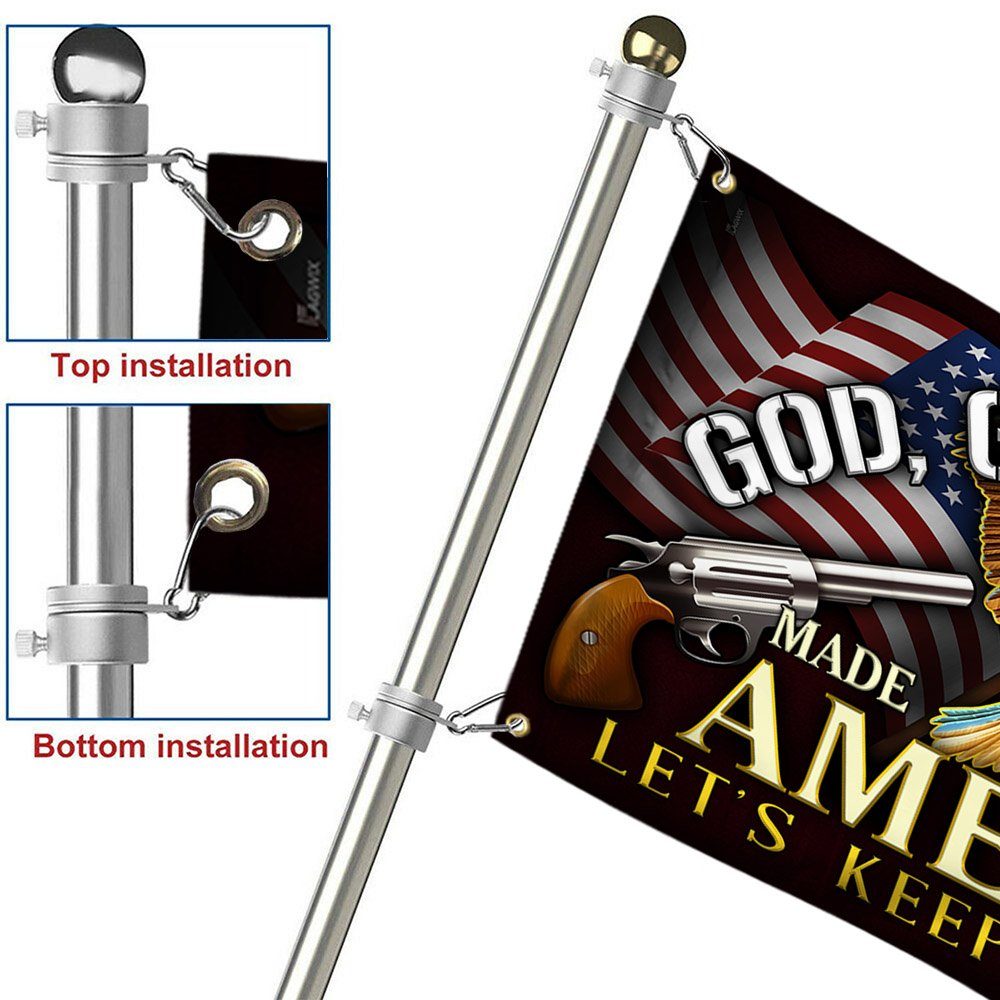 God, Guns & Guts Made America Let’s Keep All Three Grommet Flag MLH2317GF