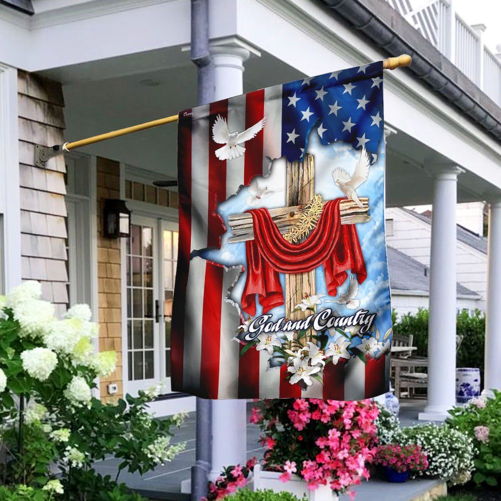 God And Country American Flag