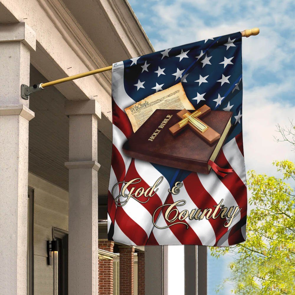 God And Country Flag