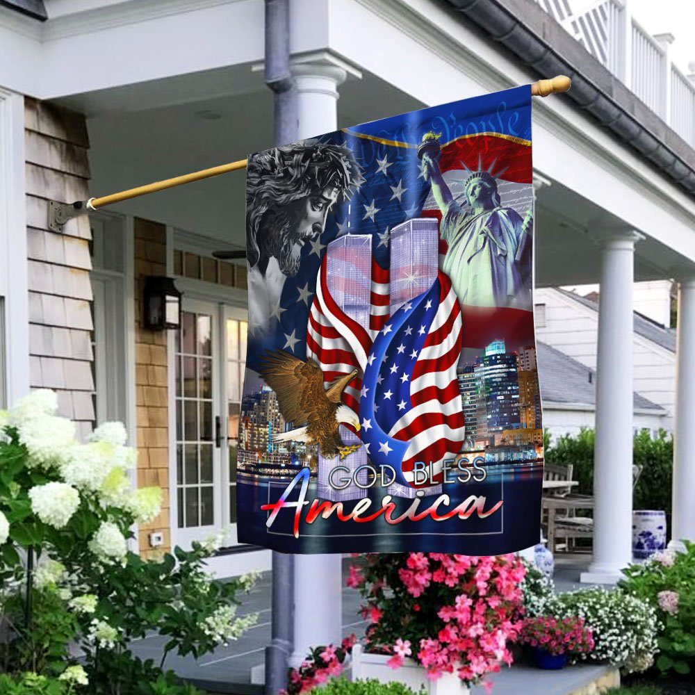 God Bless America. Patriot Day 9.11 Flag MLH1716F