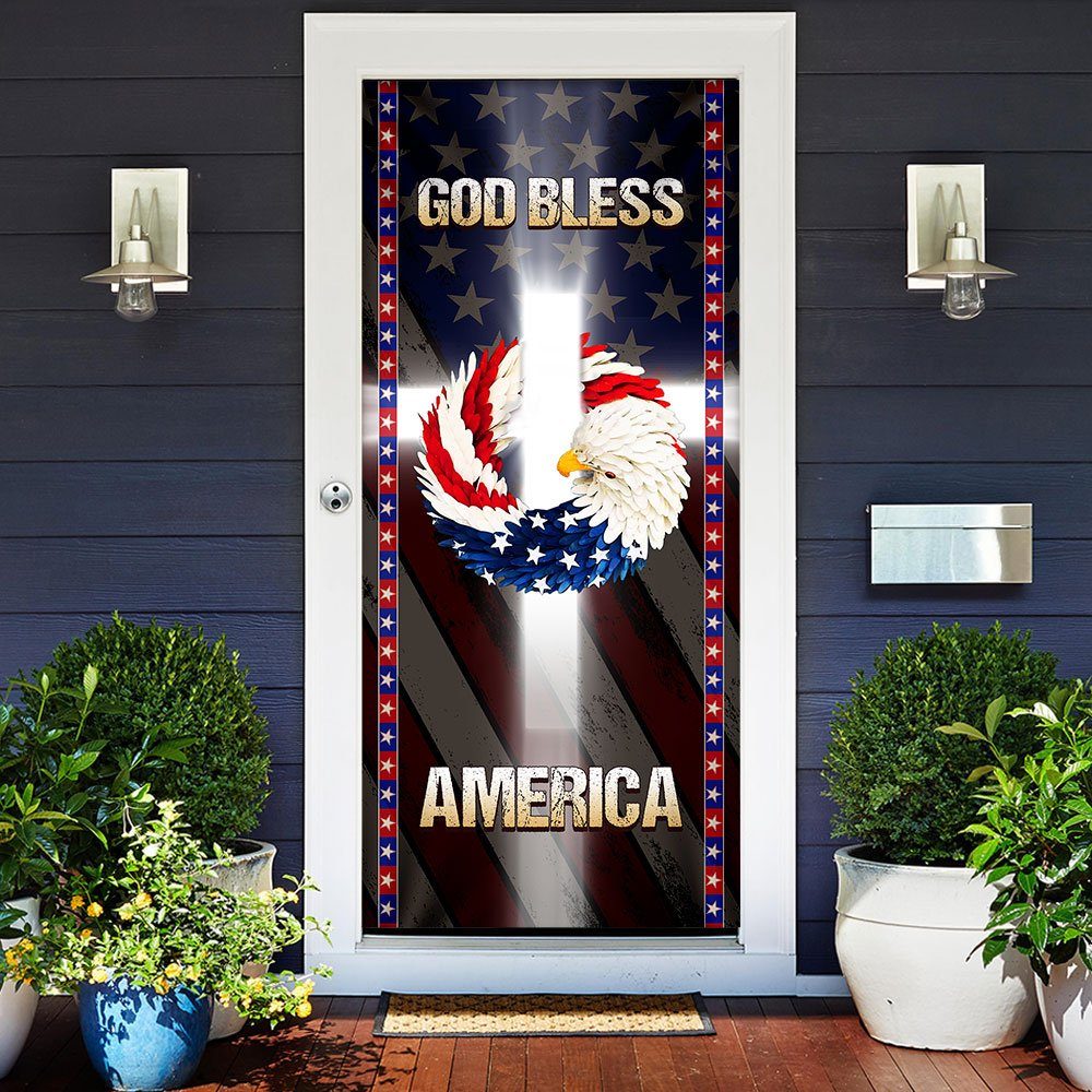 God Bless America Door Cover