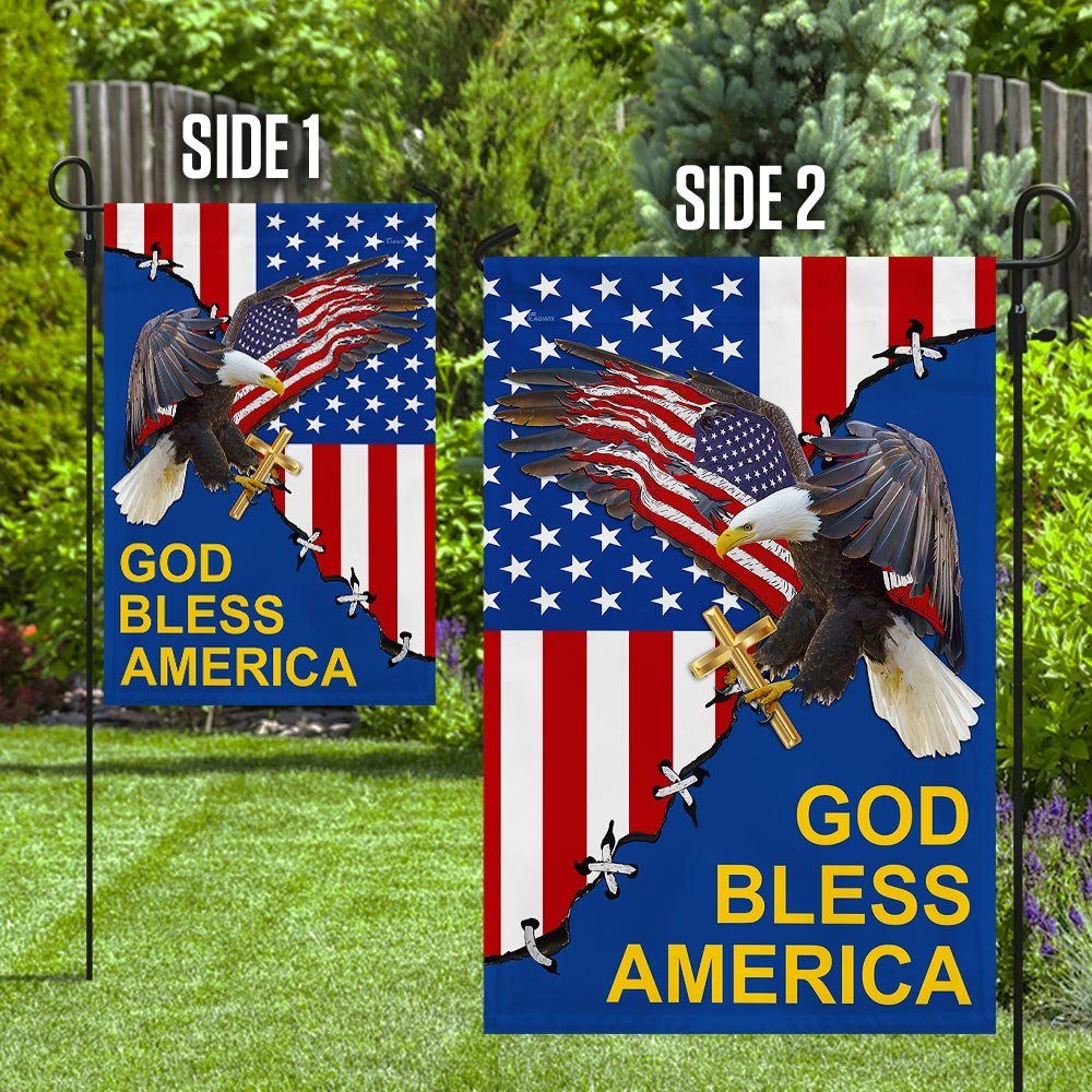 God Bless America Eagle Flag God Bless America Eagle Flag