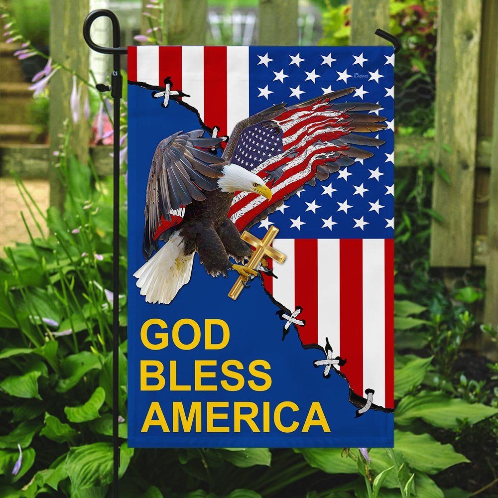 God Bless America Eagle Flag God Bless America Eagle Flag