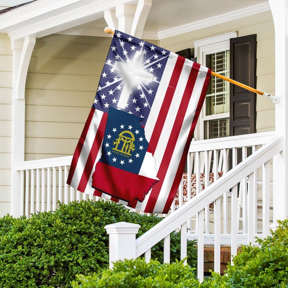 God Bless Georgia Flag God Bless Georgia Flag