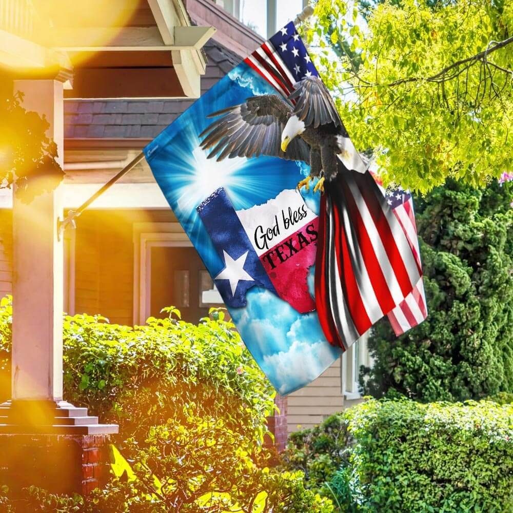 God Bless Texas American Flag God Bless Texas American Flag
