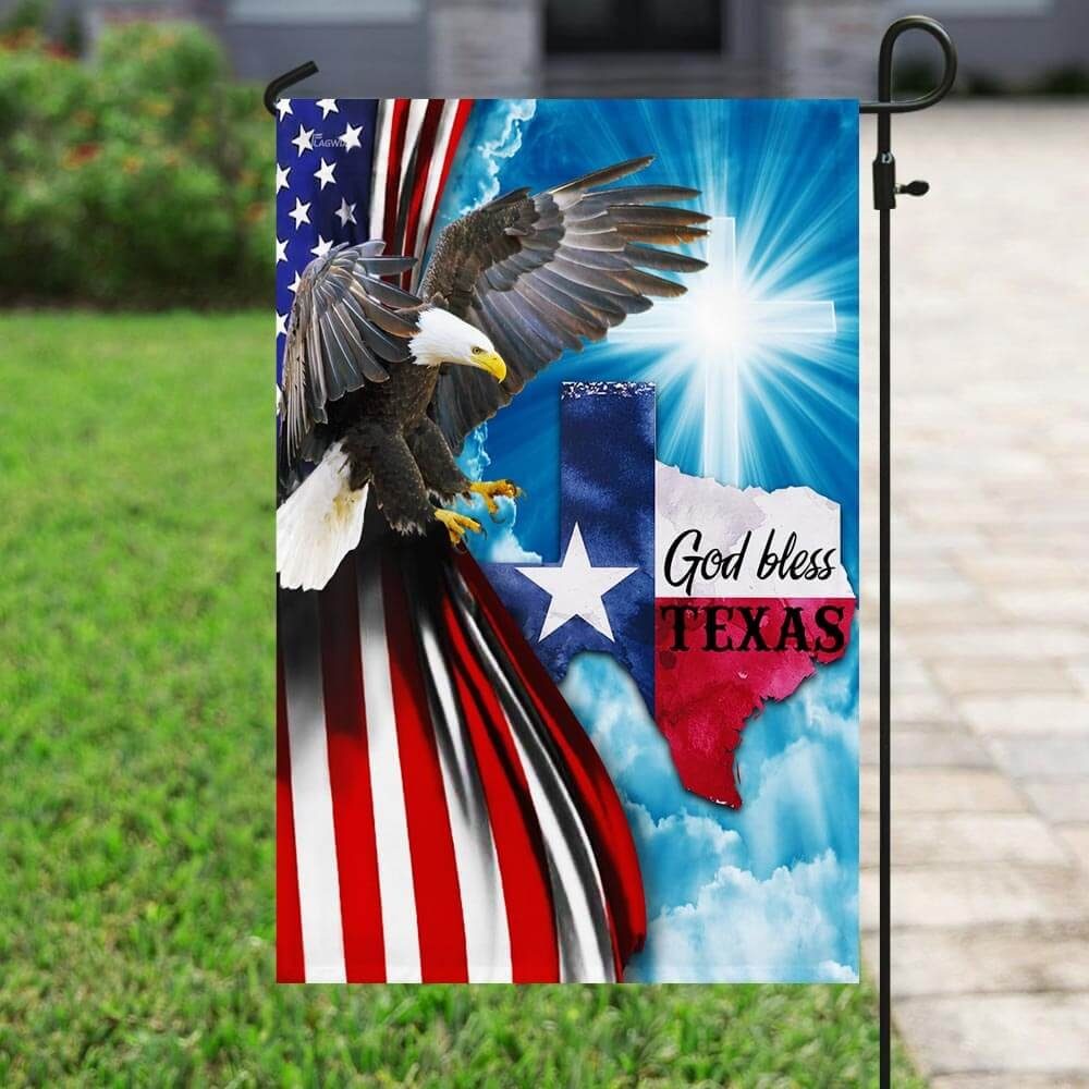 God Bless Texas American Flag God Bless Texas American Flag