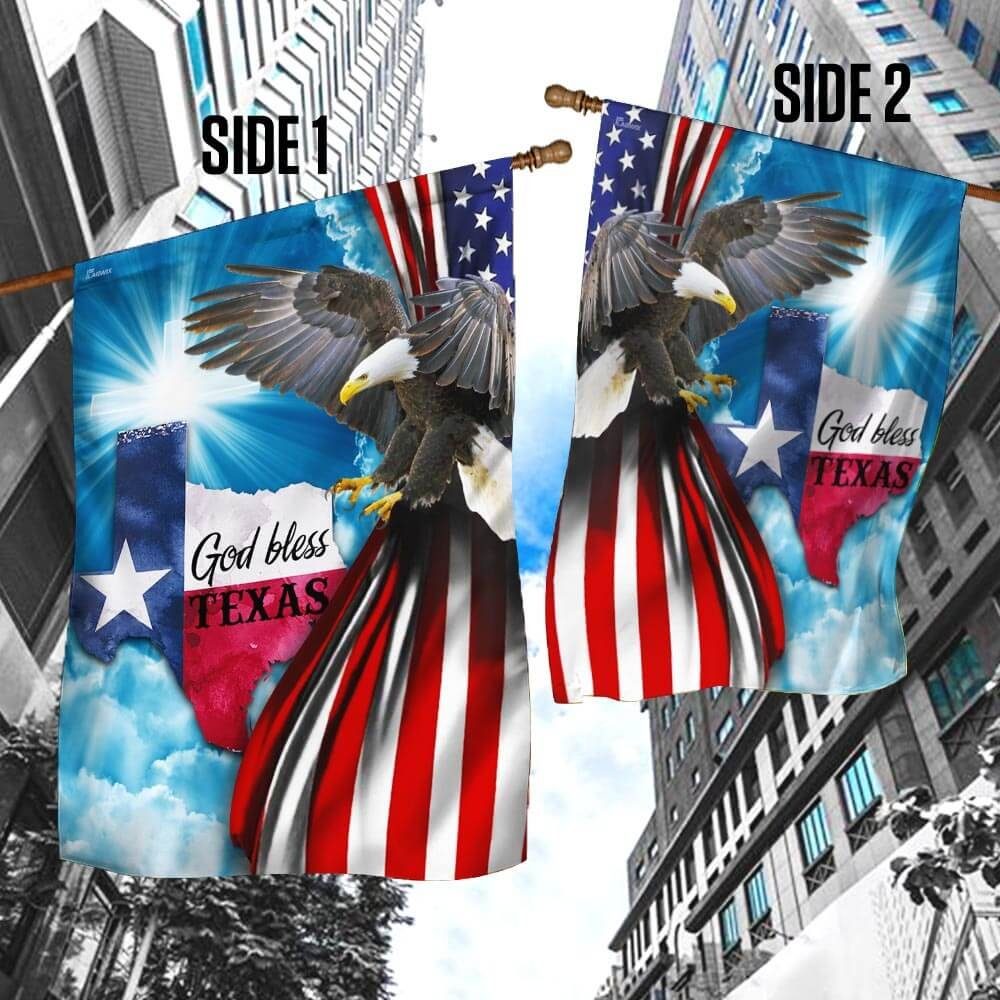 God Bless Texas American Flag God Bless Texas American Flag