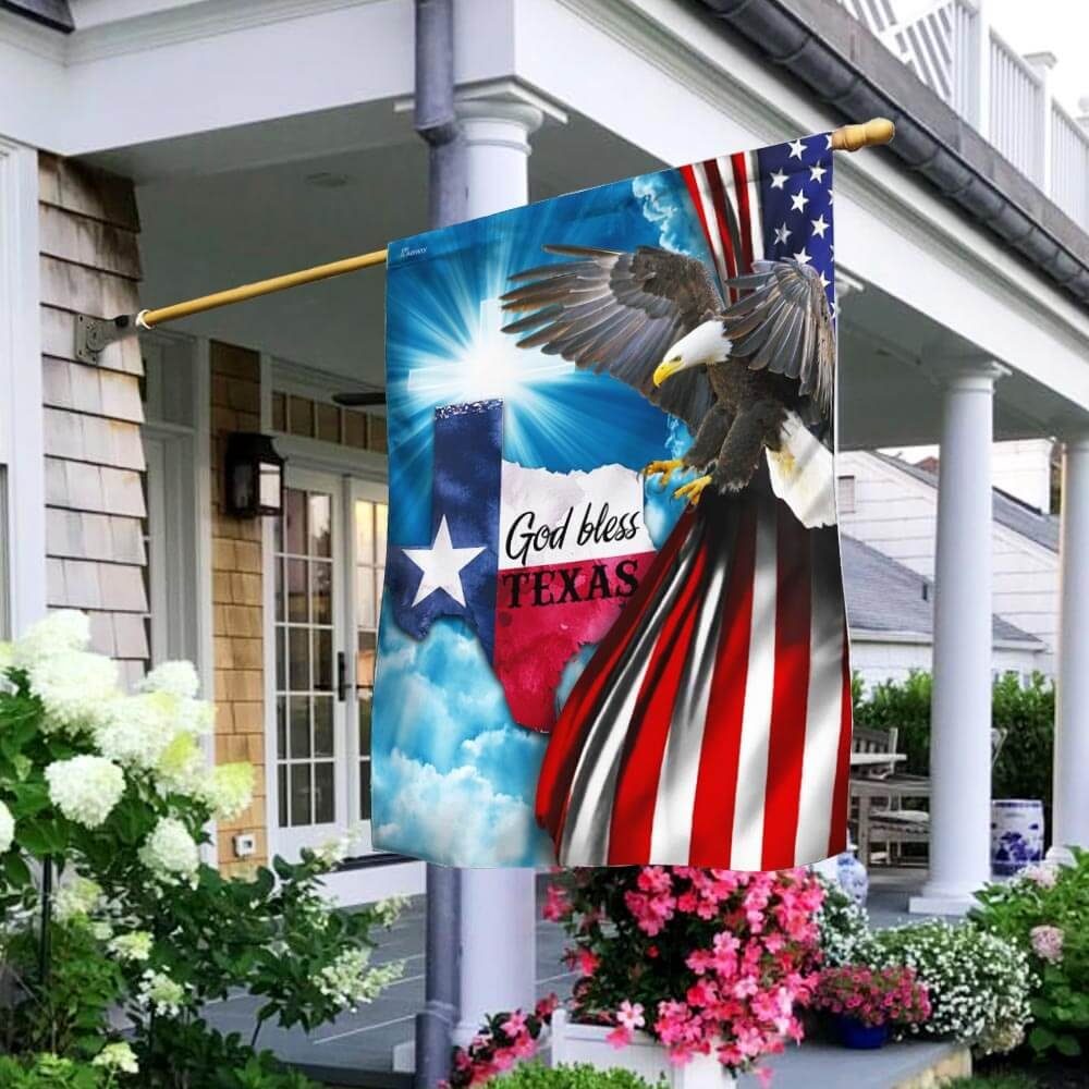 God Bless Texas American Flag God Bless Texas American Flag