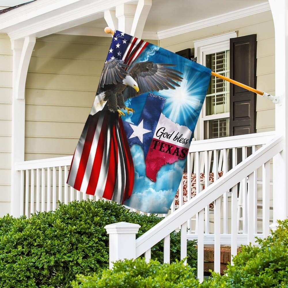 God Bless Texas American Flag God Bless Texas American Flag