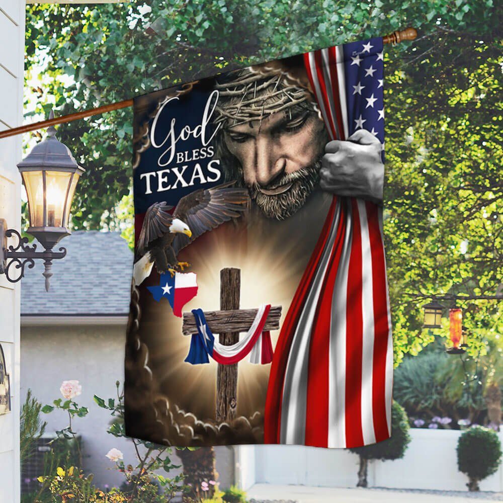 God Bless Texas American Flag THB3614Fv1