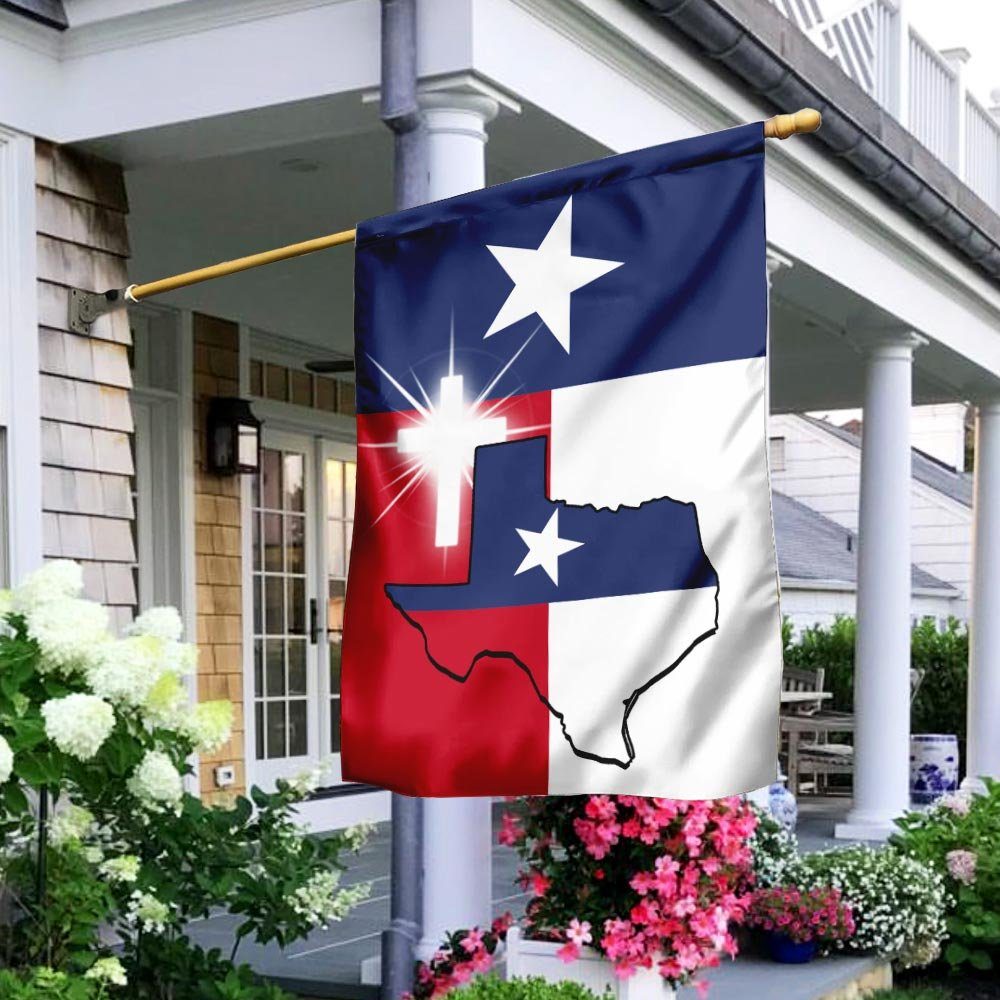 God Bless Texas Flag